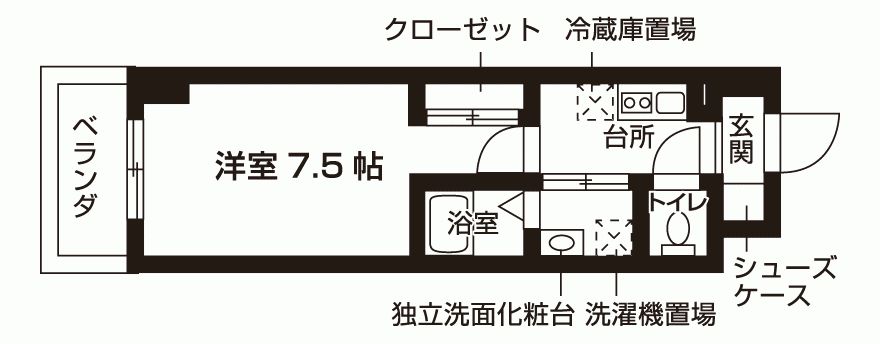 アーバンエース六甲山田パルの間取り