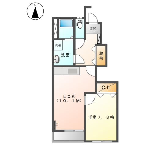 ヒールコートIIの間取り