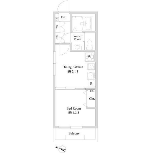 【ブランミュール西馬込IIIの間取り】