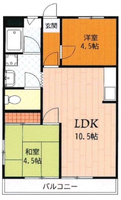 レーヴTakedaひばりヶ丘の間取り