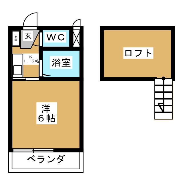 ル・クールＫ１の間取り