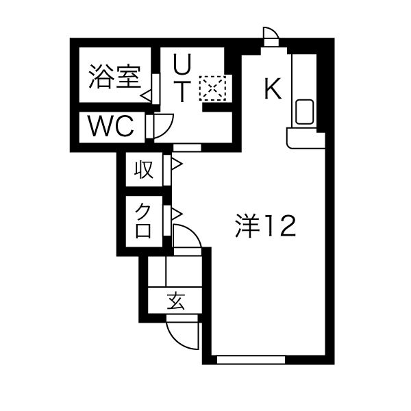 山形市陣場のアパートの間取り