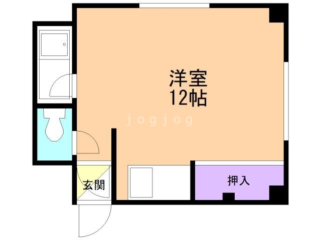 札幌市北区北四十条西のマンションの間取り