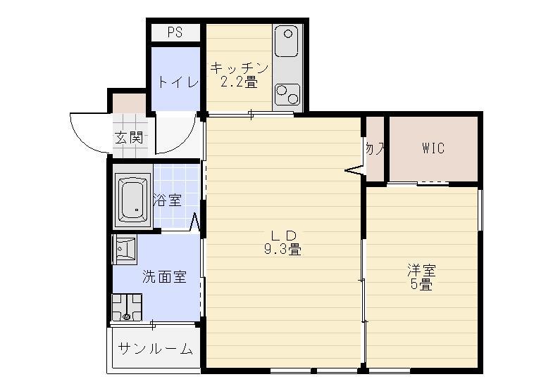 luce・solare(ルチェ・ソラーレ）の間取り