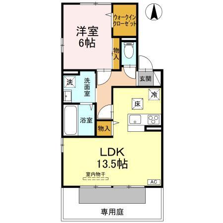 伊予郡松前町大字東古泉のアパートの間取り