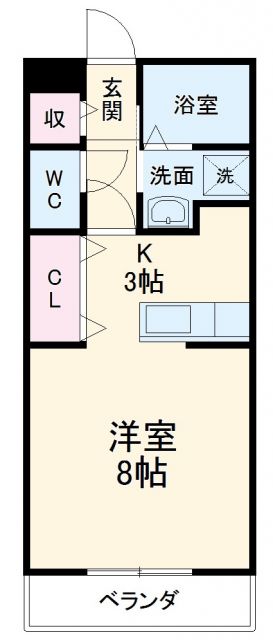 クローバーハイツIIの間取り