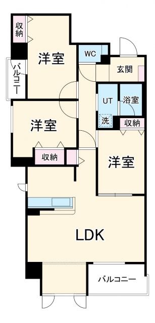 コルティーレマルフクの間取り