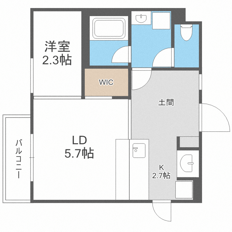 デュオフラッツ西新ＷＥＳＴの間取り