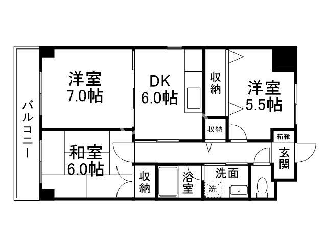 ノイシュロス御室南の間取り