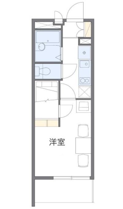 レオパレス稲荷山ヒルズの間取り