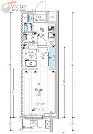 川崎市幸区古川町のマンションの間取り