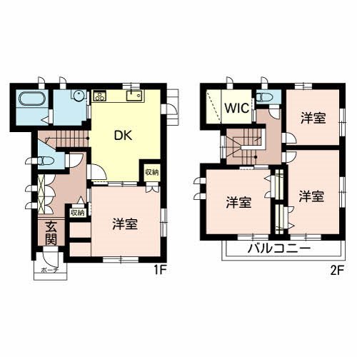 【西明石戸建貸家の間取り】