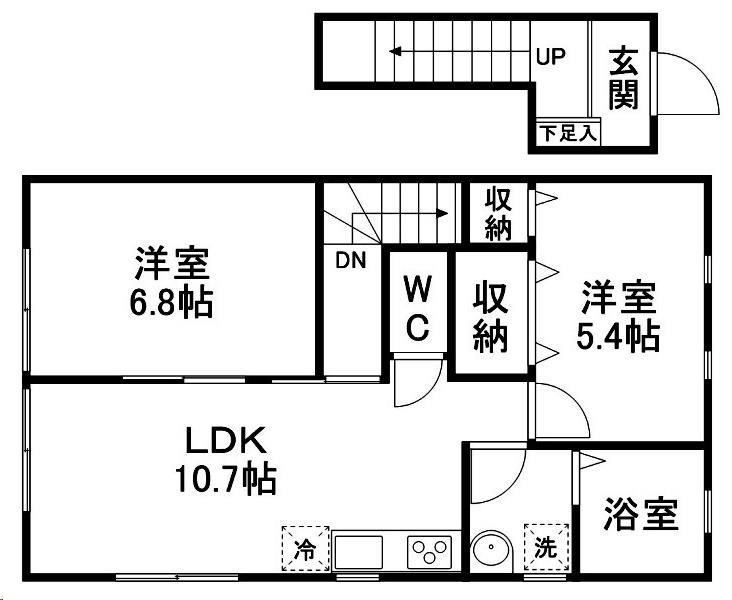 Ｋメゾン東勝山の間取り