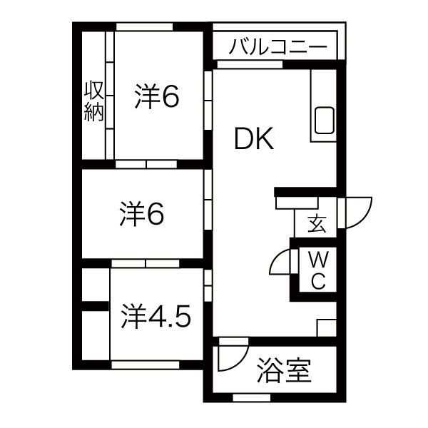 西鶉第二ビルの間取り