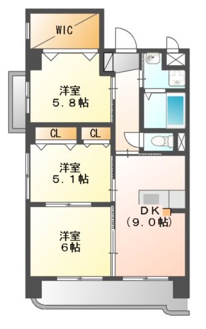 プライムタウンの間取り