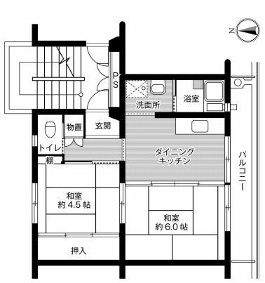 ビレッジハウス七戸の間取り