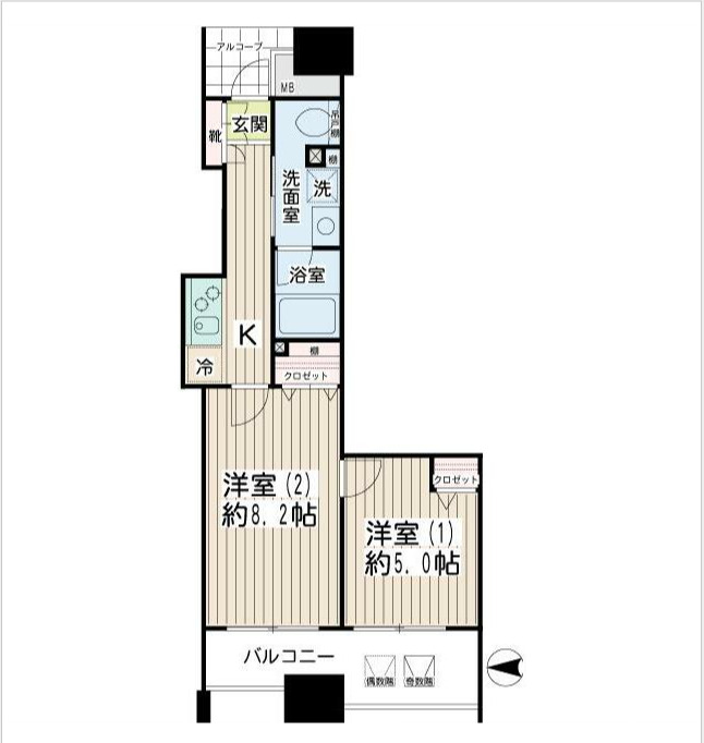 エクセル川崎WESTの間取り