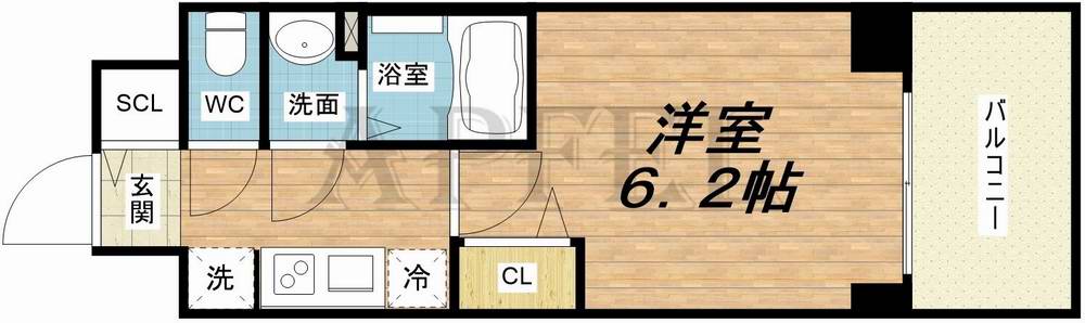 プレサンス堺筋本町ディスティニーの間取り