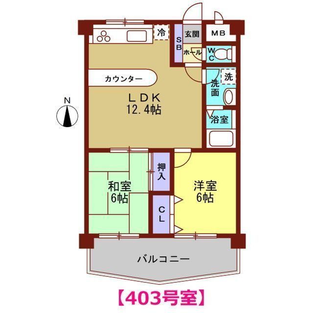 グレース中奥IIの間取り