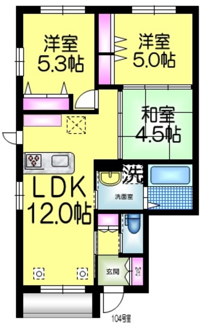 ＢＯＲＩＫＩいちかわ 北棟の間取り