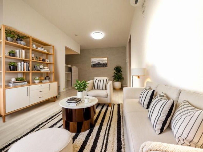 居室・リビング　CGで家具等を配置したもので家具等は含まれません