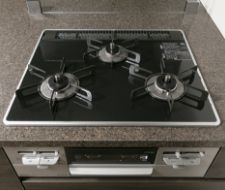 キッチン　3口ガスコンロ