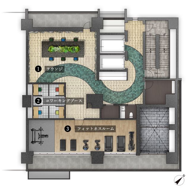その他共有部分　2F共用施設