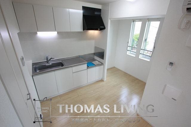 キッチン　コンロ設置可。お好きなコンロを設置ください。