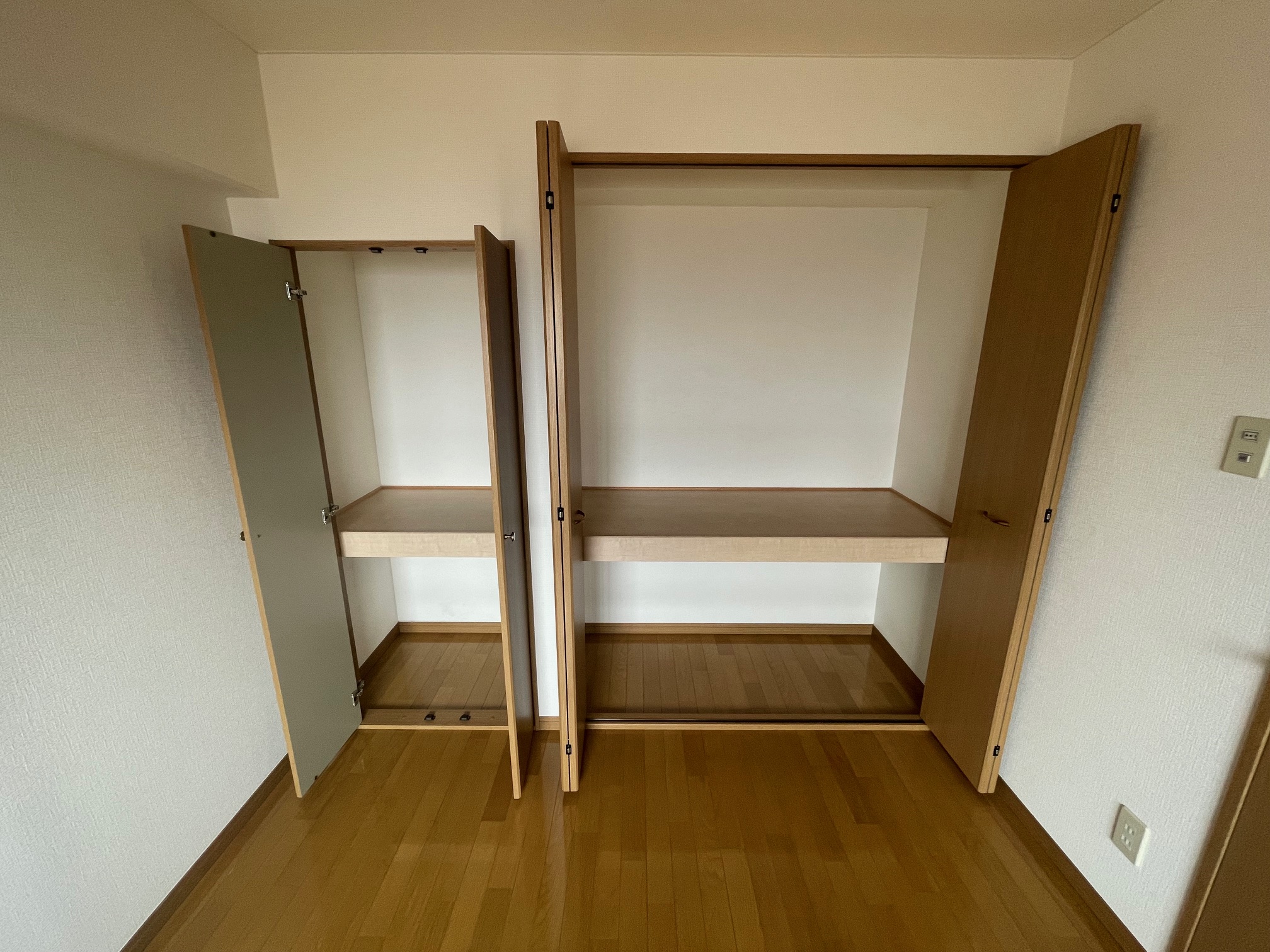 収納　使い分けの出来る収納です(別部屋参考写真)