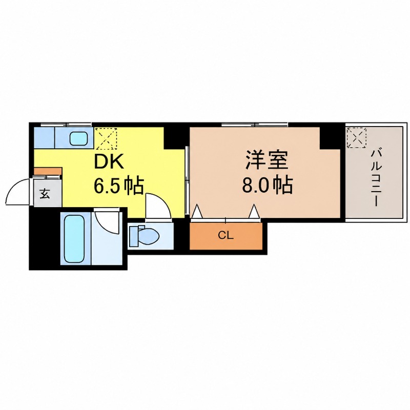 地下鉄桜通線 車道駅 徒歩5分 5階建 築46年の間取り写真