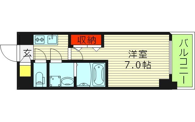 レジュールアッシュOSAKA今里駅前の間取り写真