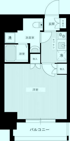 ＪＲ総武線 両国駅 徒歩4分 14階建 築10年の間取り写真
