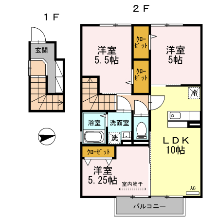 C・フレアの間取り