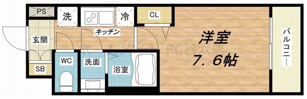 プランドール江戸堀レジデンスの間取り写真