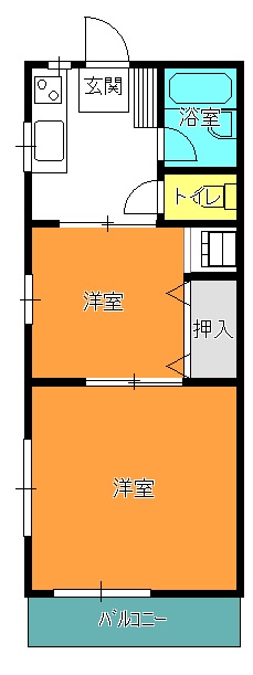 鶴川ニューハイツの間取り