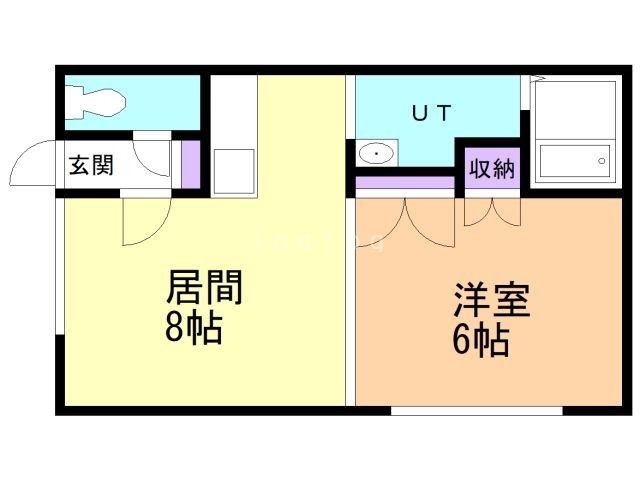 Ｋ’ｓハイツ　ｔｗｏの間取り