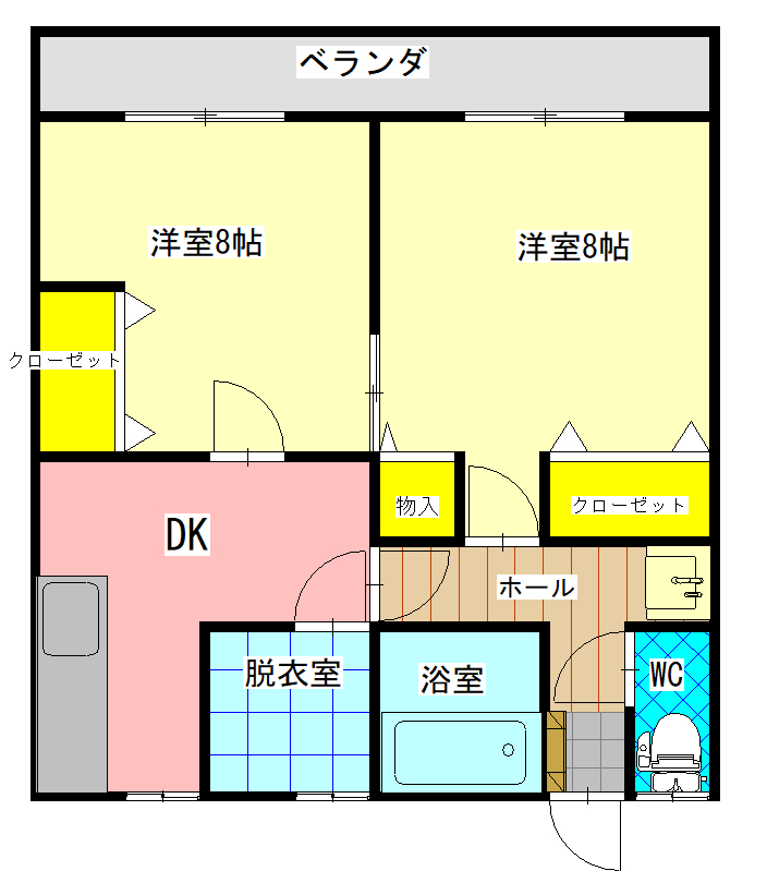 ハイツビューテリアの間取り