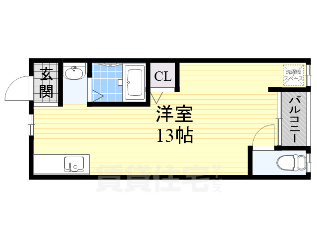 高槻市千代田町のアパートの間取り