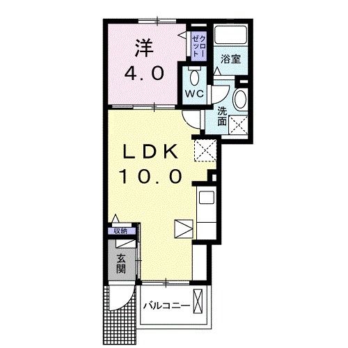 クラール東村　Ｂの間取り