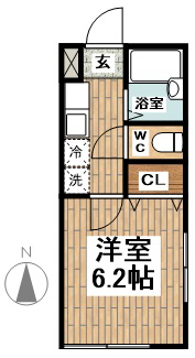 渋谷区初台のアパートの間取り