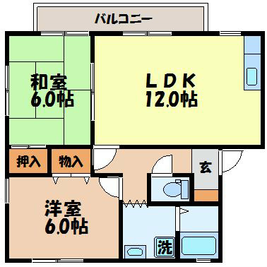 セジュール小野 IIIの間取り