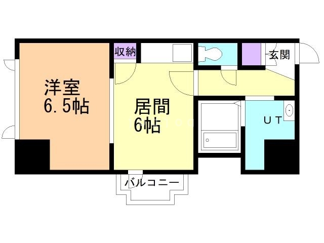 旭川市三条通のマンションの間取り