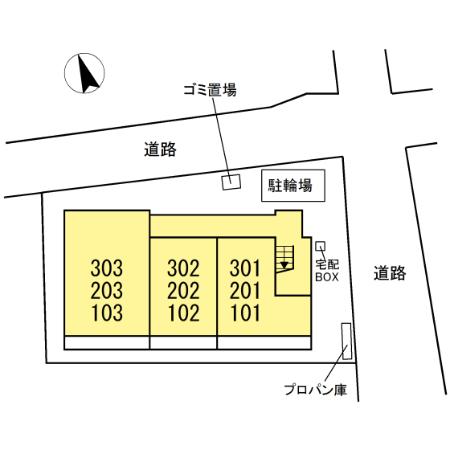 【前橋市三河町のアパートのその他】