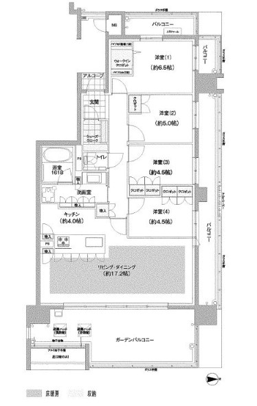 フォレストプレイス香椎照葉ザ・テラス01の間取り