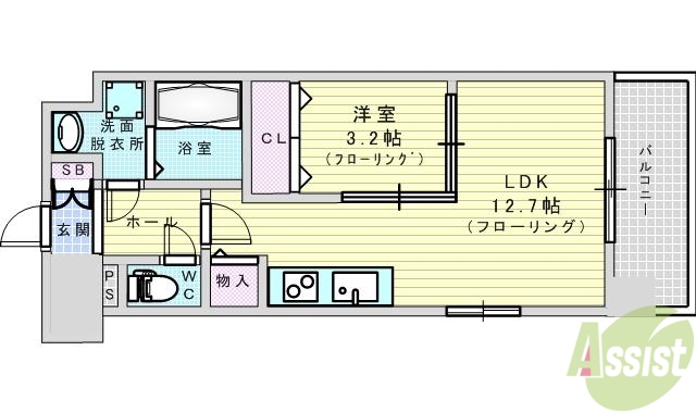 パークレジデンス江坂の間取り