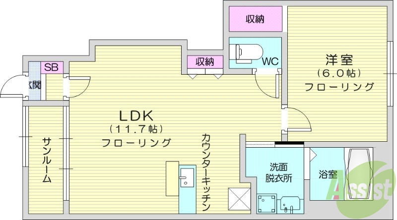 エレノア・エールの間取り