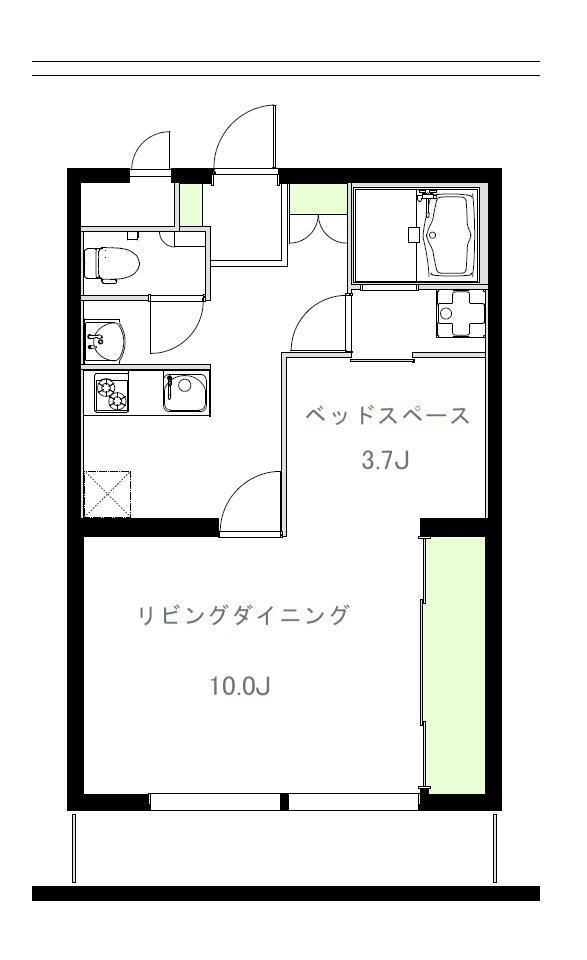 染谷コーポの間取り