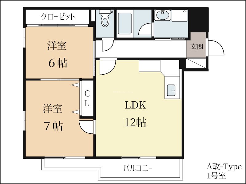 第二長法寺マンションの間取り