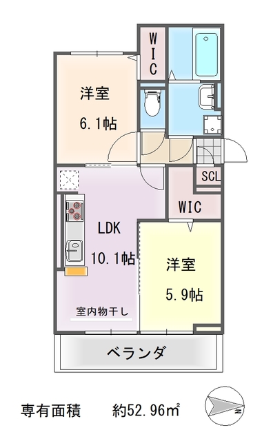 D-ROOM 一乗寺の間取り