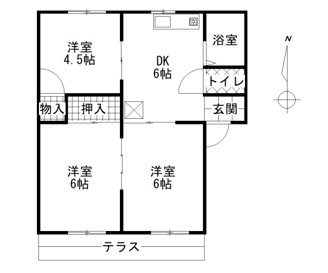 OSレジデンスB棟の間取り